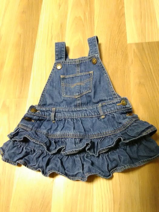 Sukienka ogrodniczki Baby-Gap r.80, stan idealny!