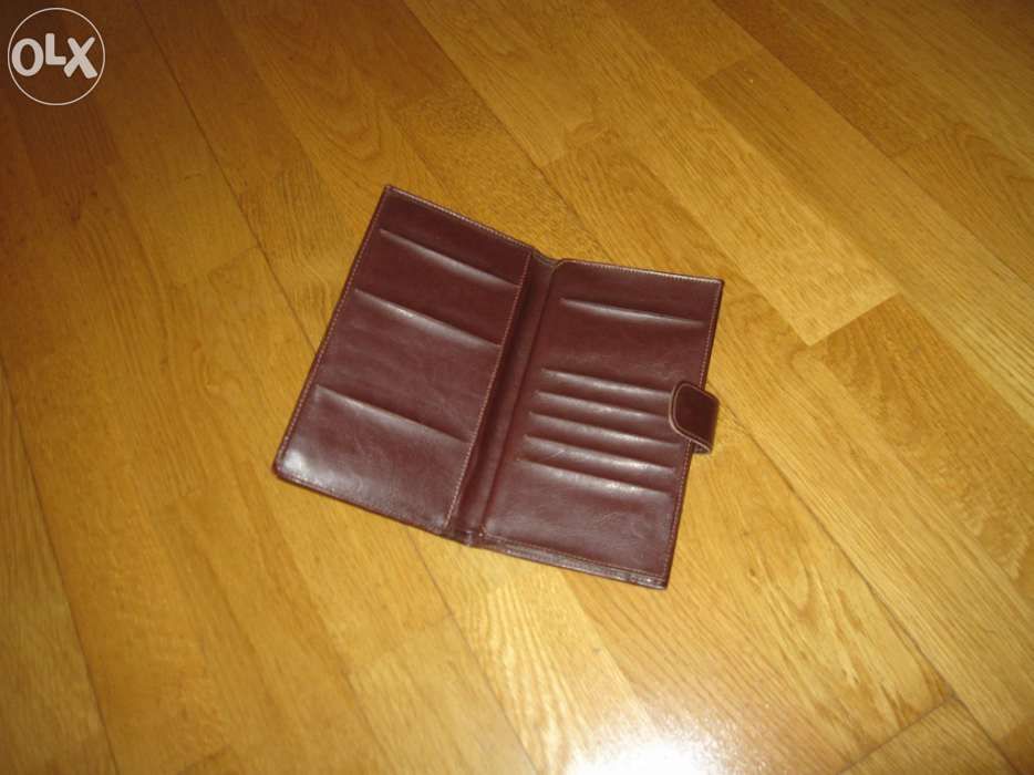 Carteira David Jones em pele castanha