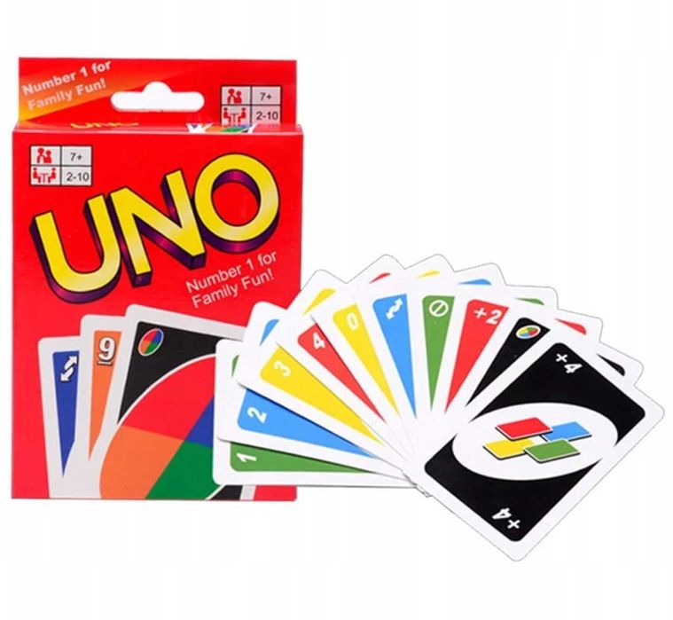 Karty do Gry Uno Klasyczne Gra Planszowa Karciana Rodzinna Familijna