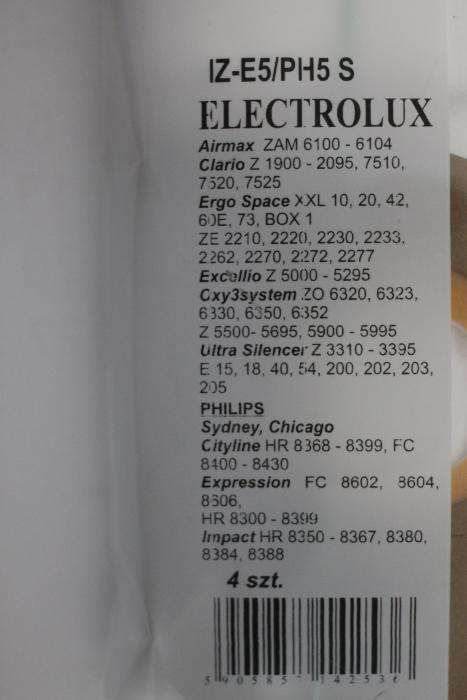 S-bag мішки універсальні Philips, Electrolux (поліпропілен)4шт