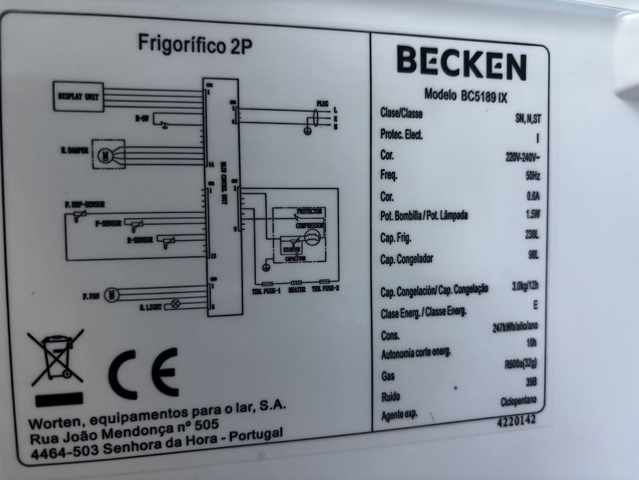 Frigorífico Combinado BECKEN