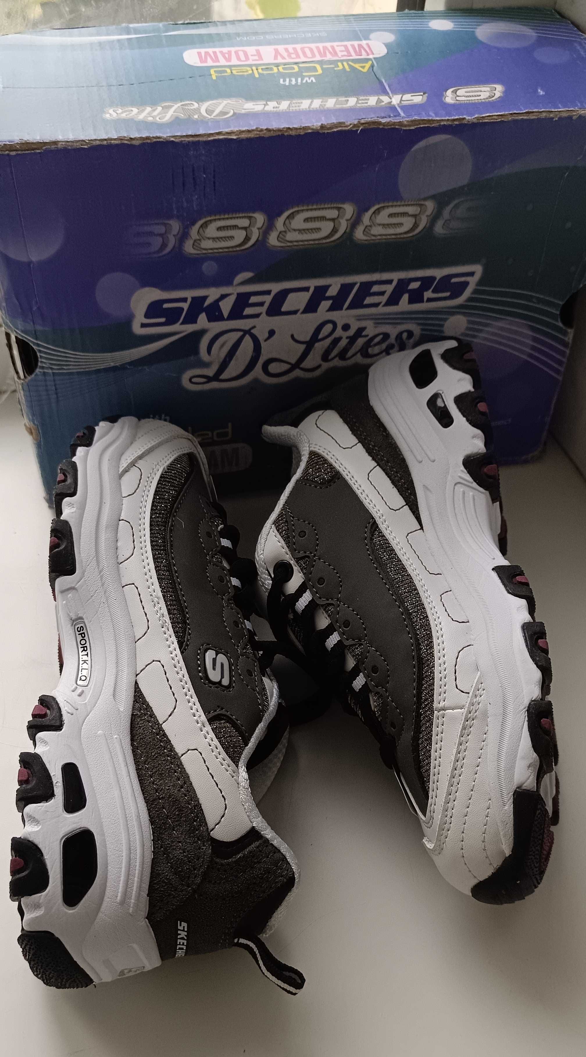 Кроссовки женские подростковые Skechers D'Lites 37-23 см стелька