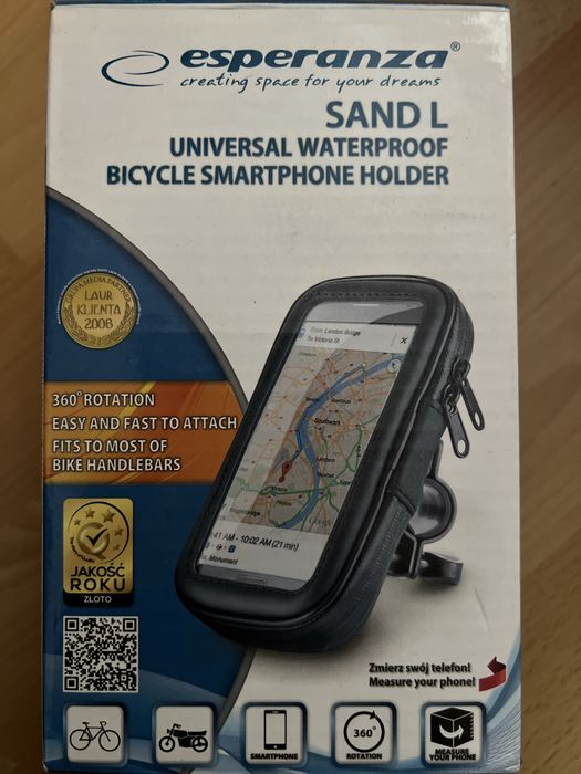Uniwersalny wodoodporny uchwyt rowerowy Sand L