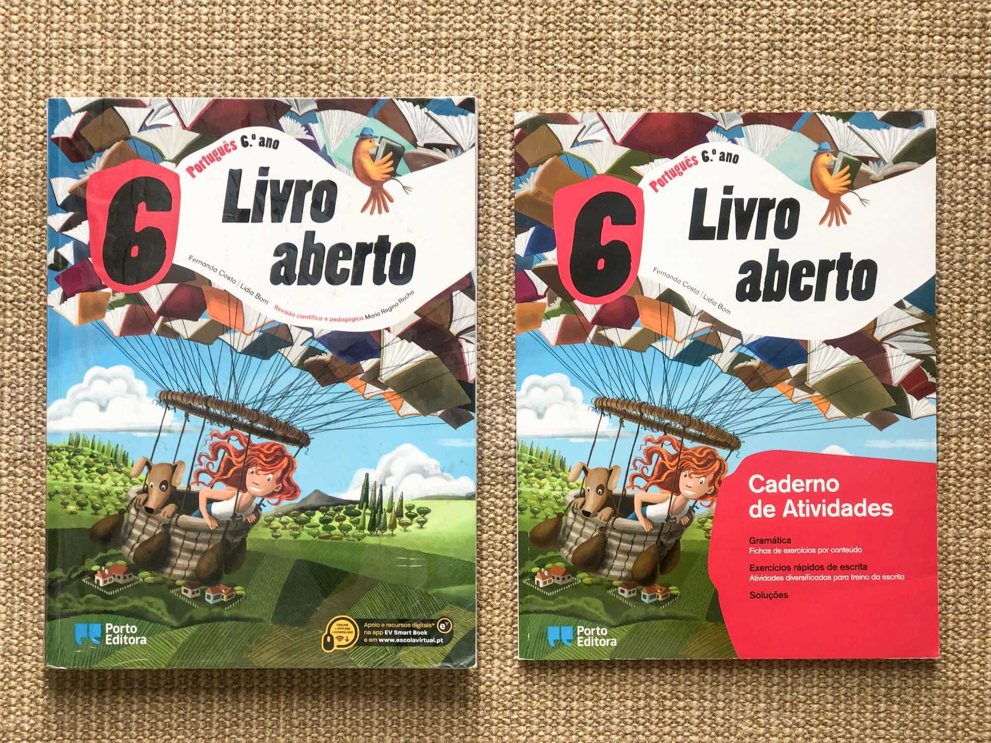 Pacote de Livros manuais e Cadernos atividades do 6º ano