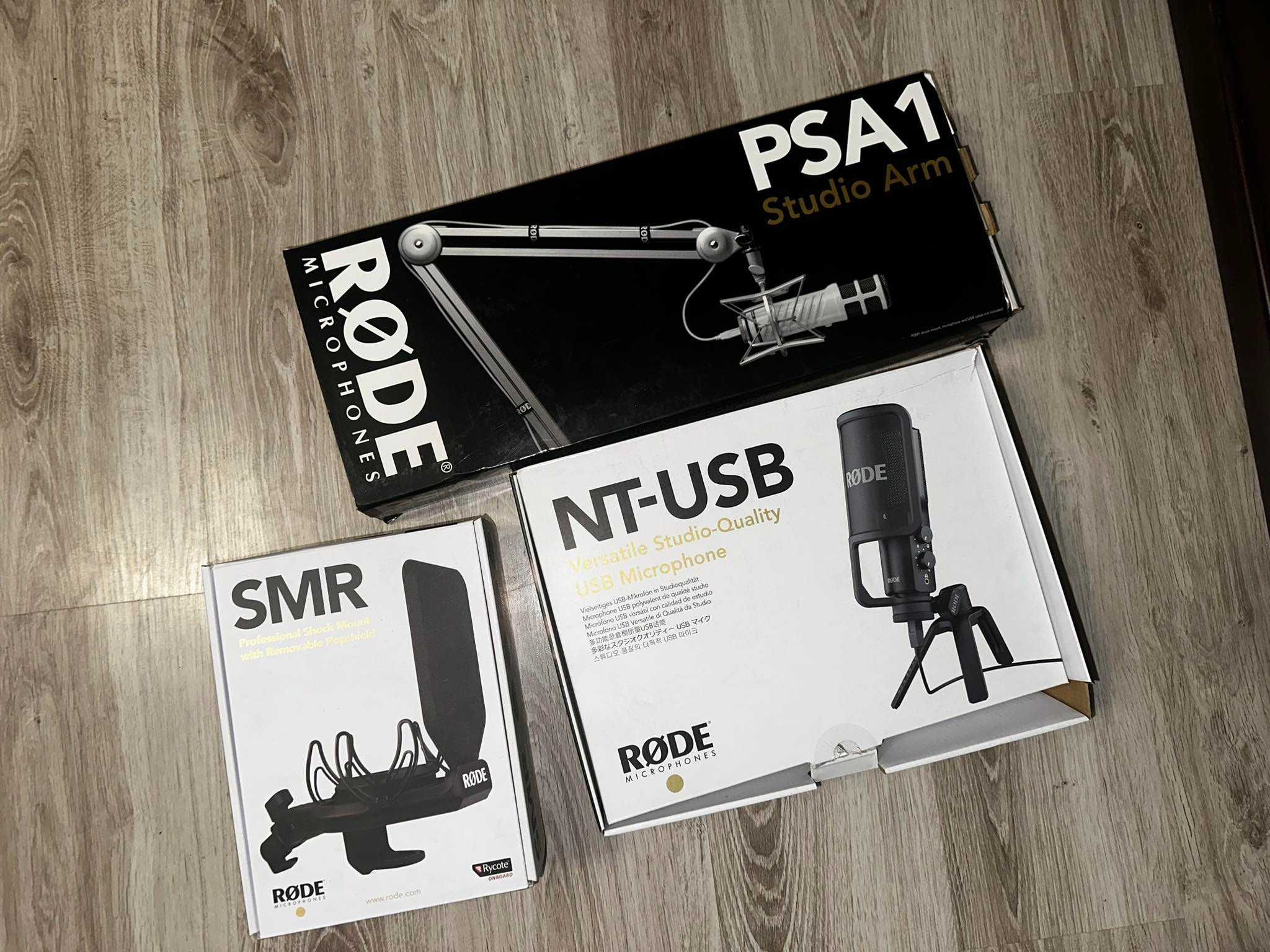 Rode NT-USB + Rode PSA1 + Rode SMR