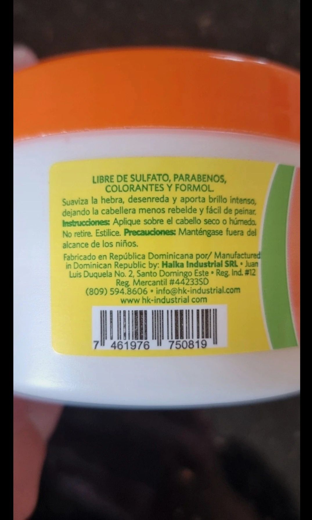 Baba de caracol styling cream z Dominikany