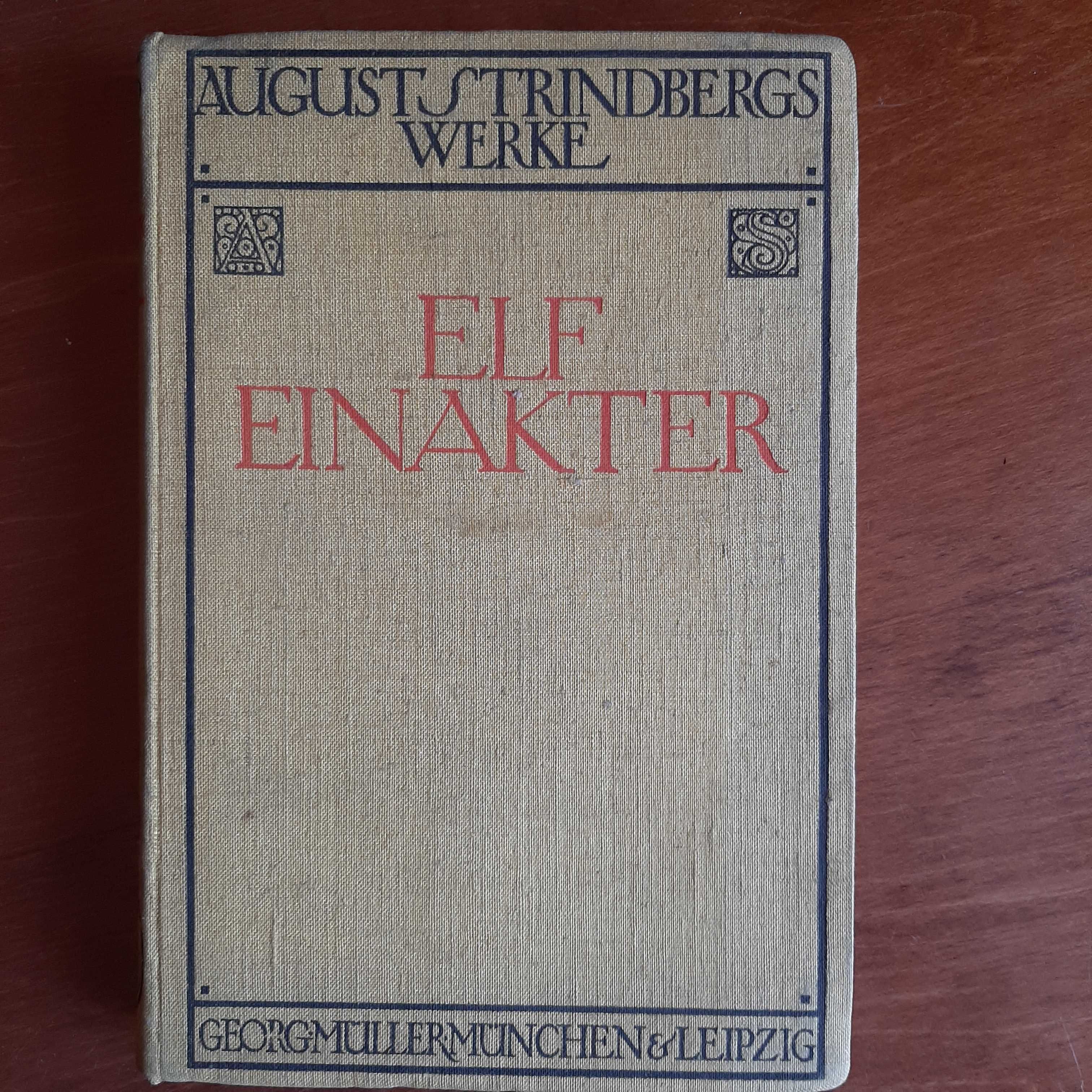 August Strindberg 'Elf Einakter', rok wydania 1908