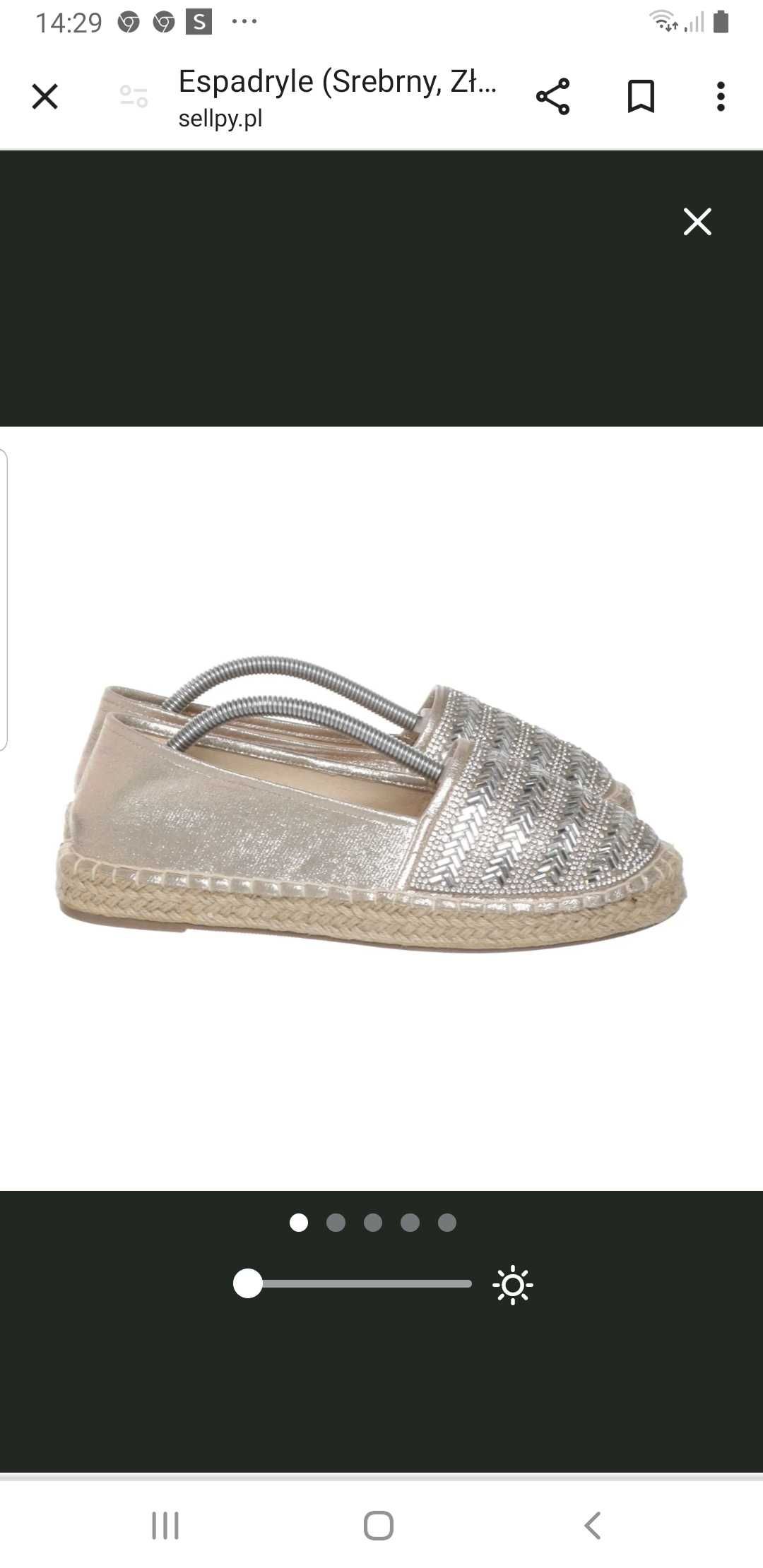 Zlote espadryle Primark 40