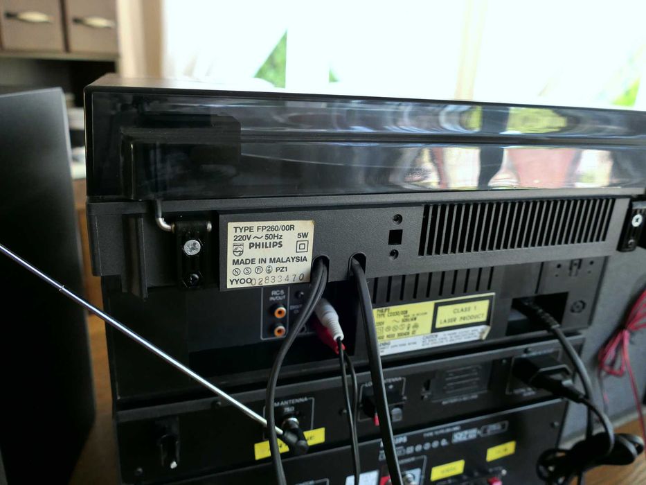 wieża Philips z gramofonem, głośnikami, solidna ciężka i SPRAWNA, film