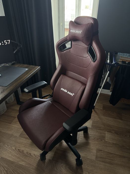 Комп'ютерне крісло для геймера Anda Seat Kaiser 2 XL black/maroon