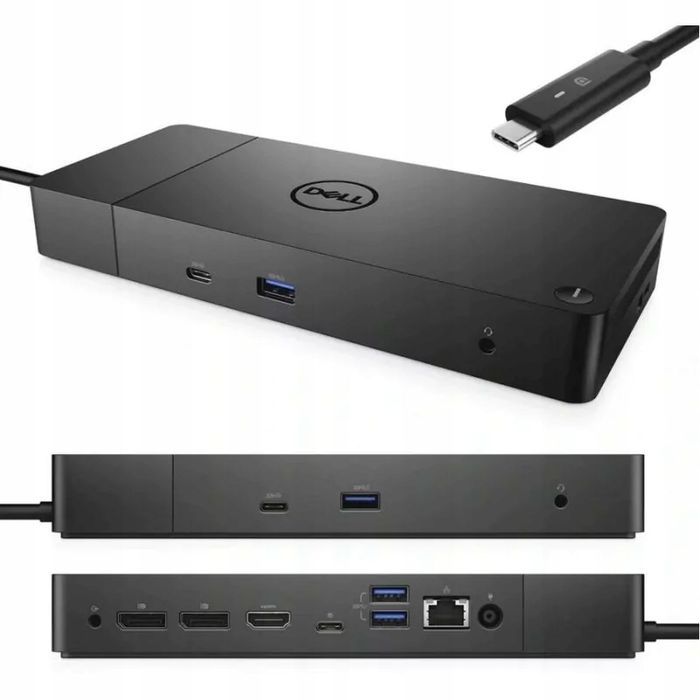 Stacja Dokująca Dell Wd19Tb K20A Usb Hdmi + Zasilacz Dell 130W Klasa A