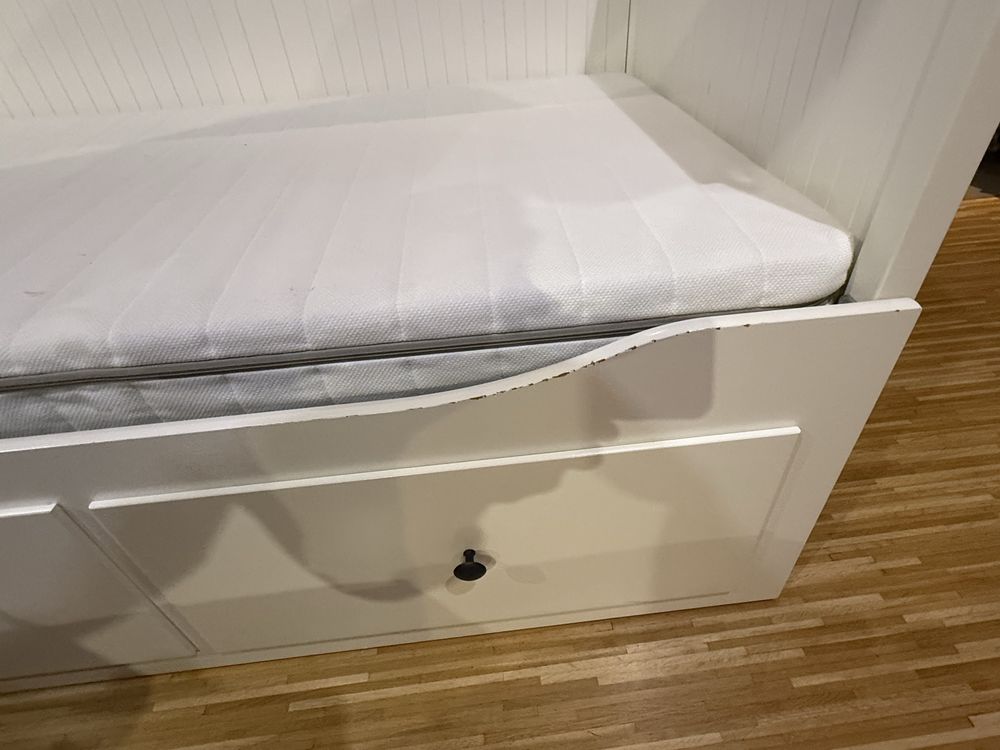 Łóżko Hemnes IKEA podwojne, rozkladane