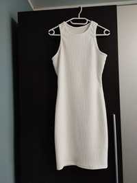 Sukienka prążek biała S