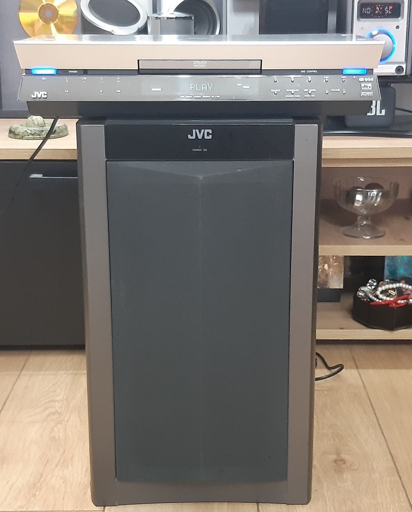 CD/DVD Receiver & sabwoofer JVC / wzmacniacz, odtwarzacz