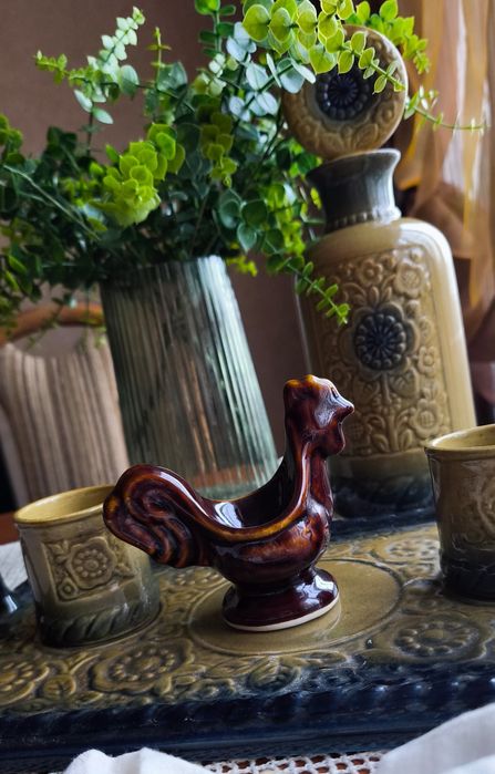 Графин набор для вина блюдо поднос солонка майолика керамика посуда