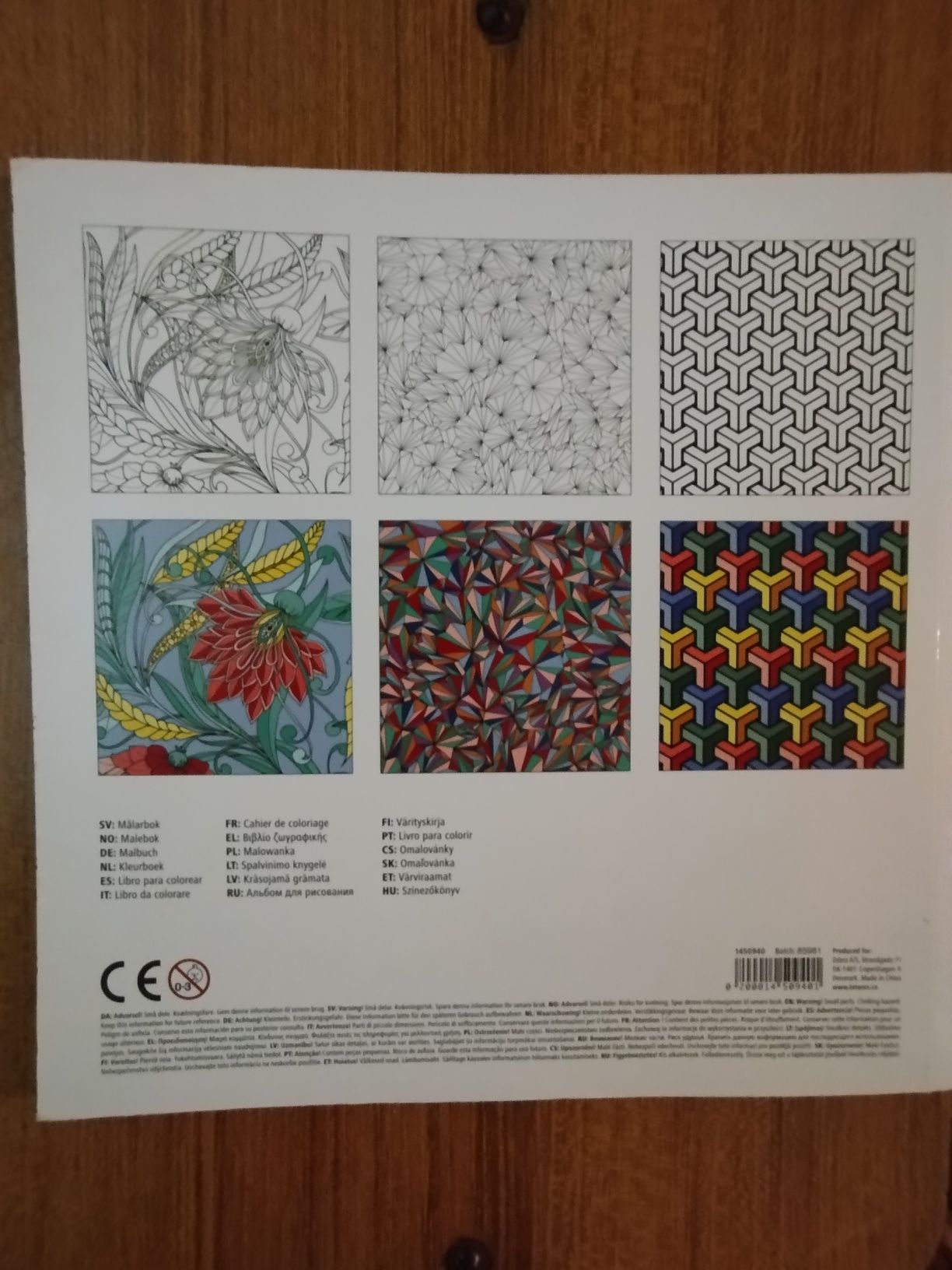 Livro para colorir e relaxar