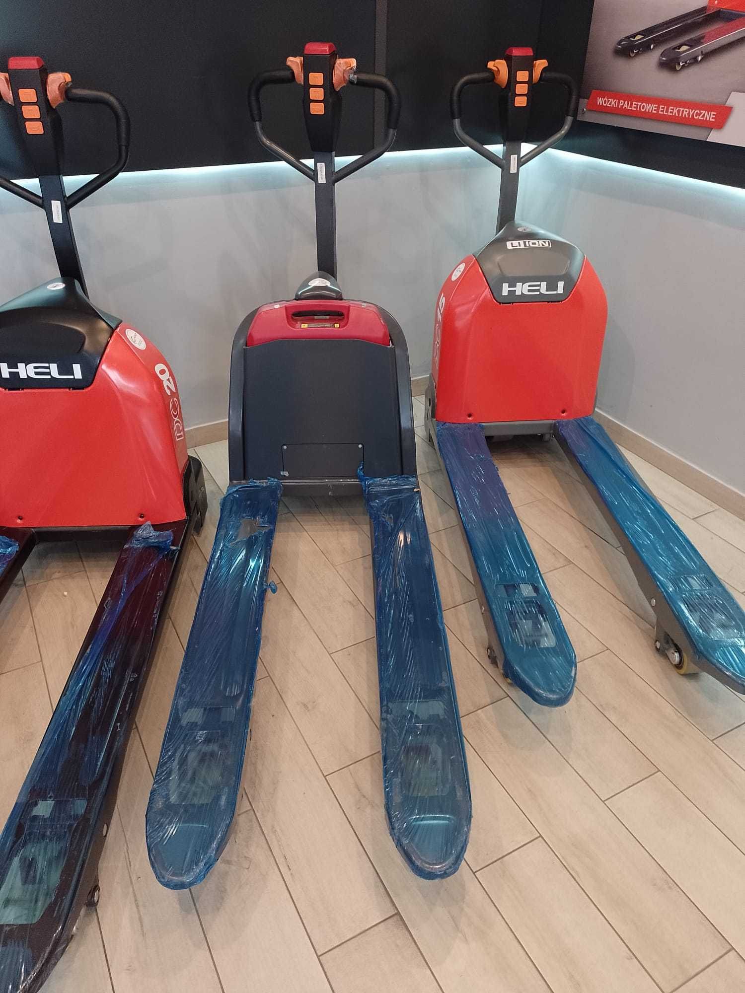 Wózek Paletowy Elektryczny Paleciak Heli 1,5T na samochód