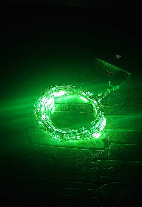 Новорічна гірлянда Роса 20 метрів / ЮСБ / USB