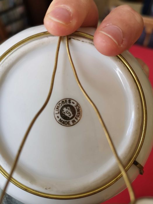 Diversas peças de Limoge