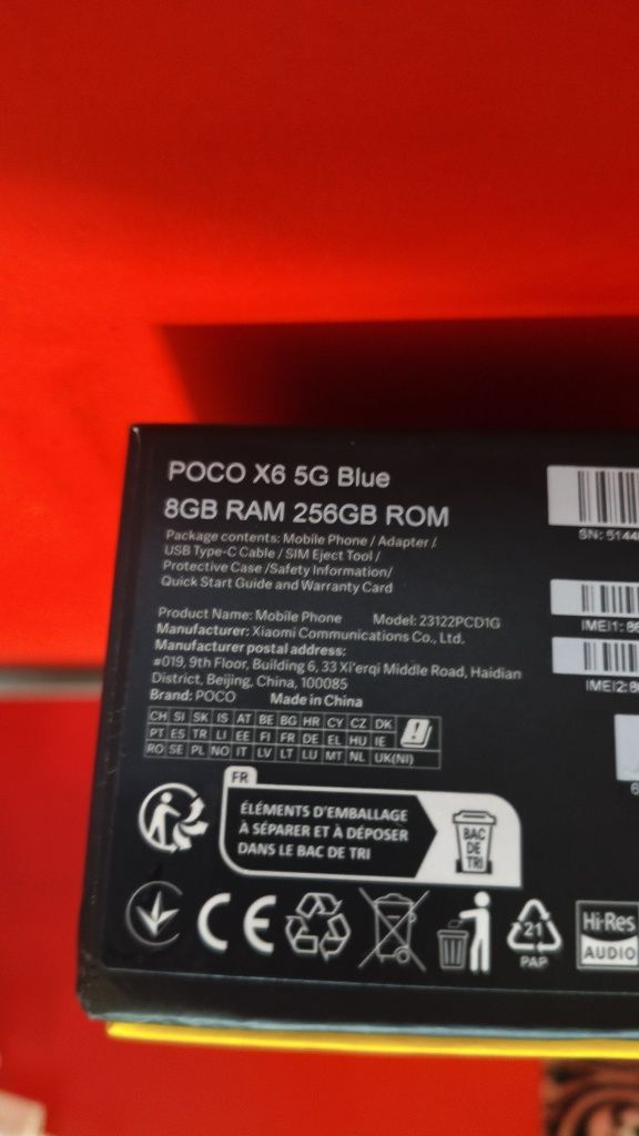 Xiaomi Poco X6 5G Blue 8/256GB