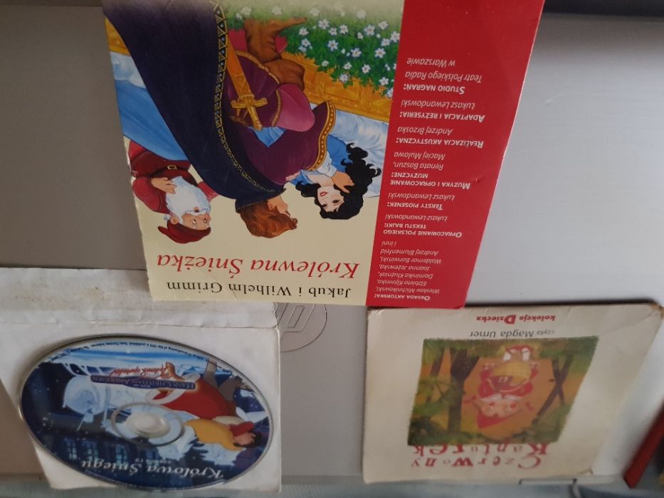 Bajki dla dzieci na płytach DVD.