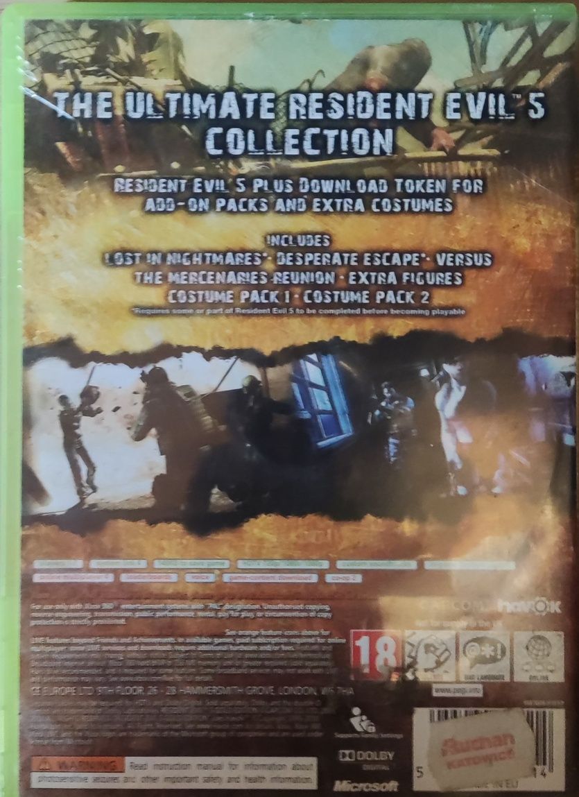 Xbox 360 Rewident Evil 5 golf edition