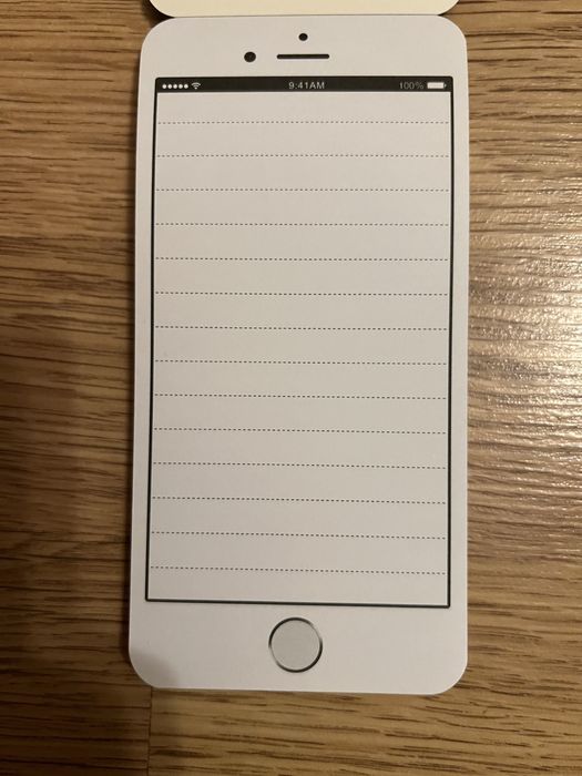 Блокнот у виглядi iphon 6s
