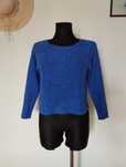 Sweter bluzka niebieski chabrowy