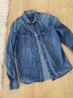Koszula jeansowa męska Zara r.38 modna koszula