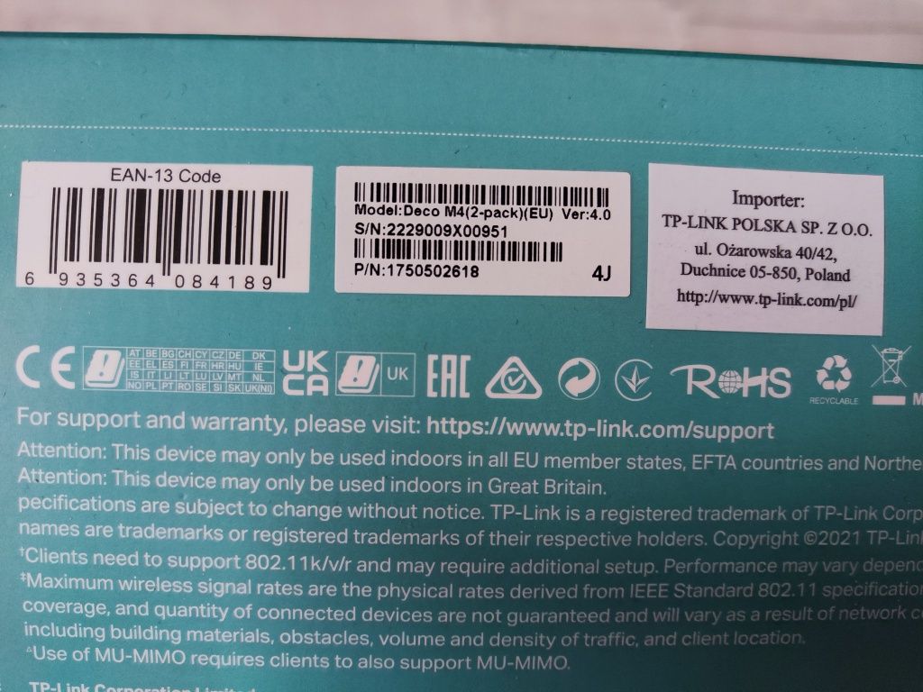 Access Point, Router TP-Link Deco M4 2-Pack 802.11ac (Wi-Fi 5), 802.11