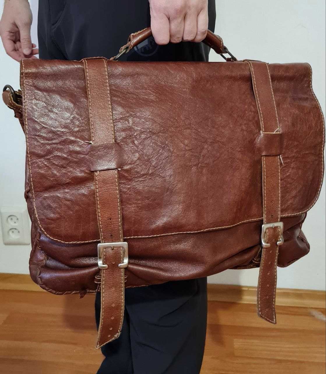 Шкіряна сумка (портфель) чоловіча