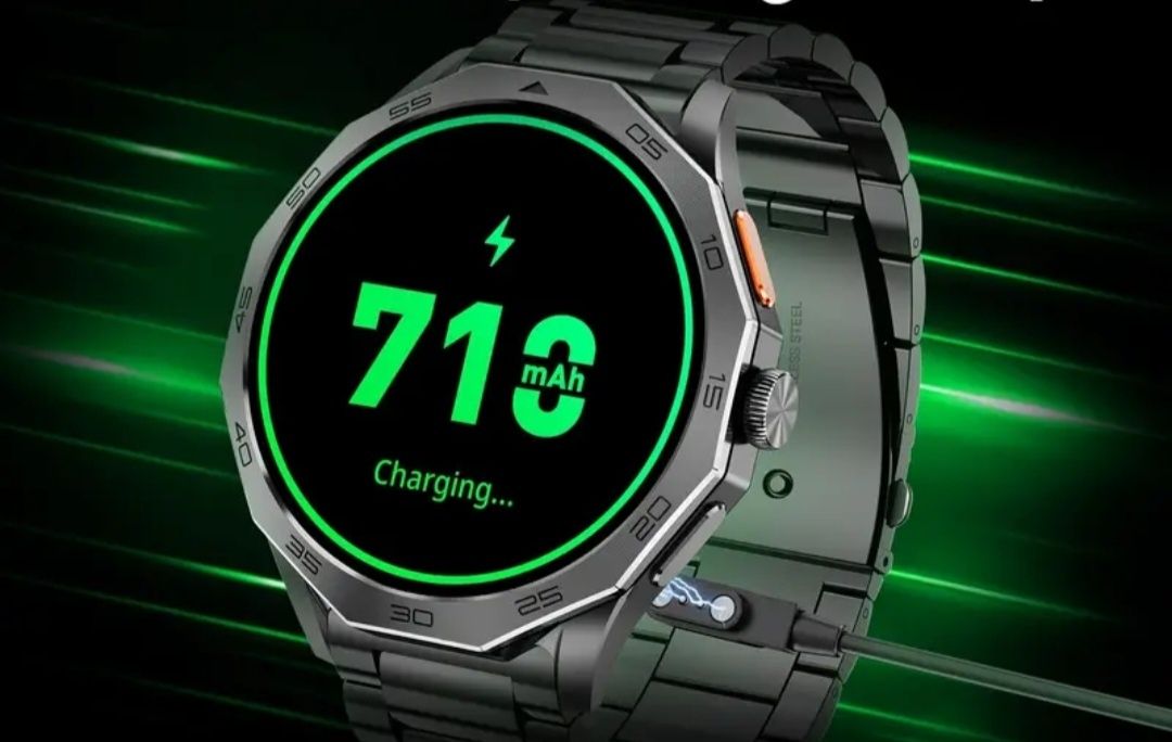 Smartwatch męski 710mAh gratis silikonowy pasek, menu Pl