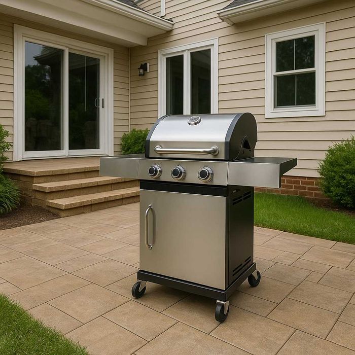 Grill gazowy QL-09 / Duży ruszt / Stal nierdzewna / Kółka / PROMOCJA