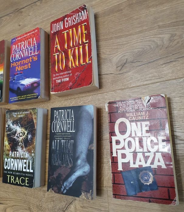 9 książek po angielsku, Stephan King, Patricia Cornwell, Jack Higgins