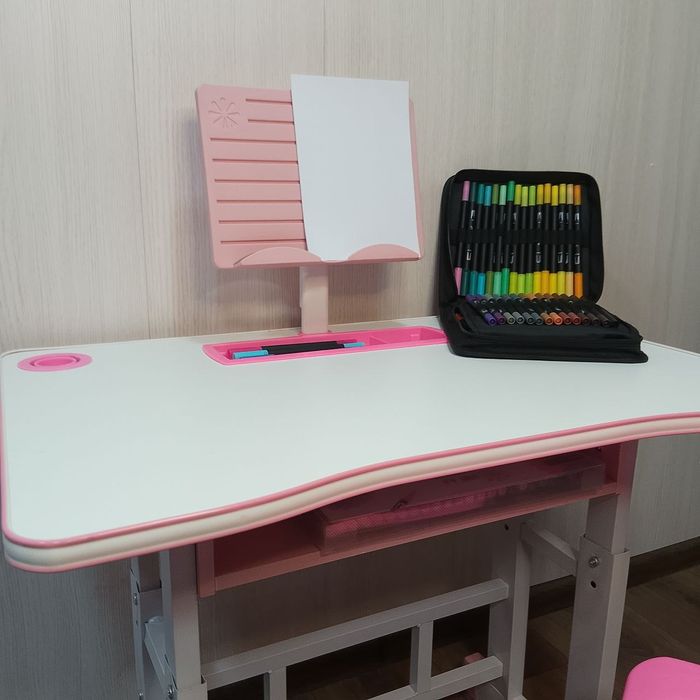 Парта школьная детская bambi синие и розовые Парта-трансформер (АКЦИЯ)