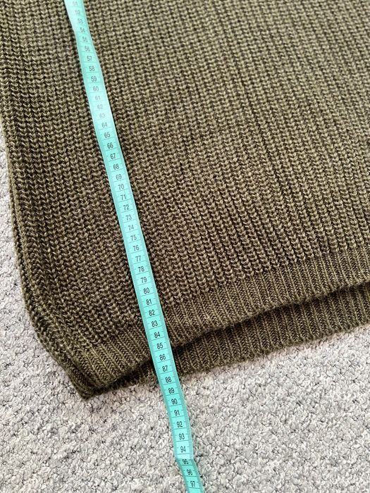 Тепла вʼязана сукня гольф хакі кольору oversize XS-S-M