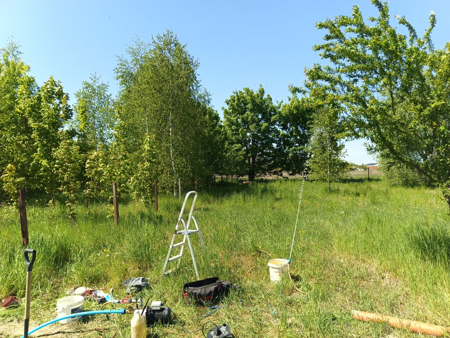 Wiercenie studni. Abisynka
