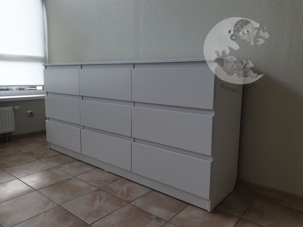Великий комод 90×45×190 см 9 шухлядок! Зручне та містке зберігання