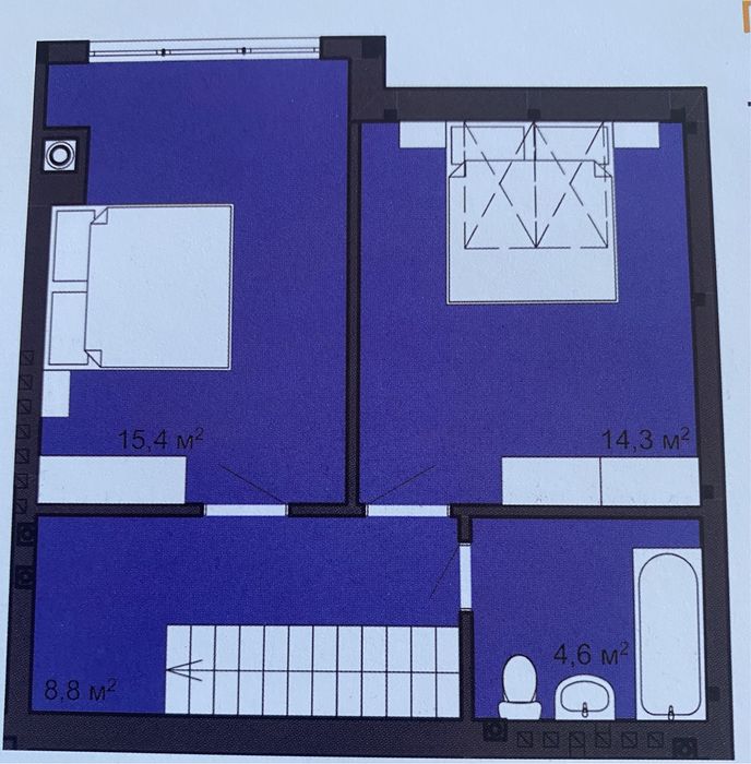 ‼️2кімнати+Кухня-СТУДІЯ27м2‼️,85м2+горище=730$/м2.Затишний квартал