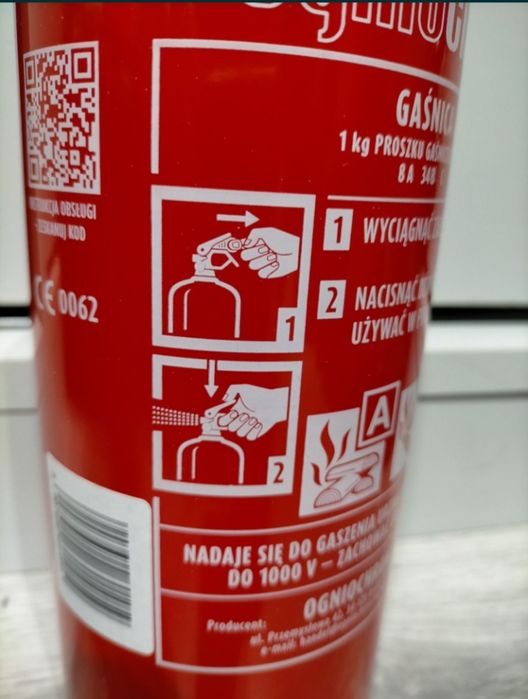 Gaśnica proszkowa samochodowa 1kg ogniochron