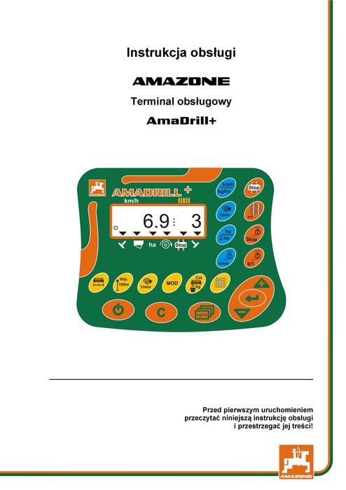 Instrukcja obsługi sterownik Amazone AmaDrill+, AdaDRrll 2