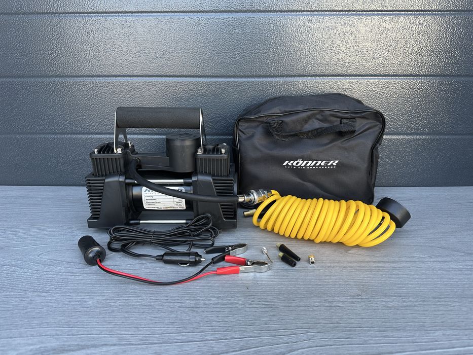 ‼️Автомобільний компресор KONE двухпоршневий 87л/хв, Автокомпрессор‼️