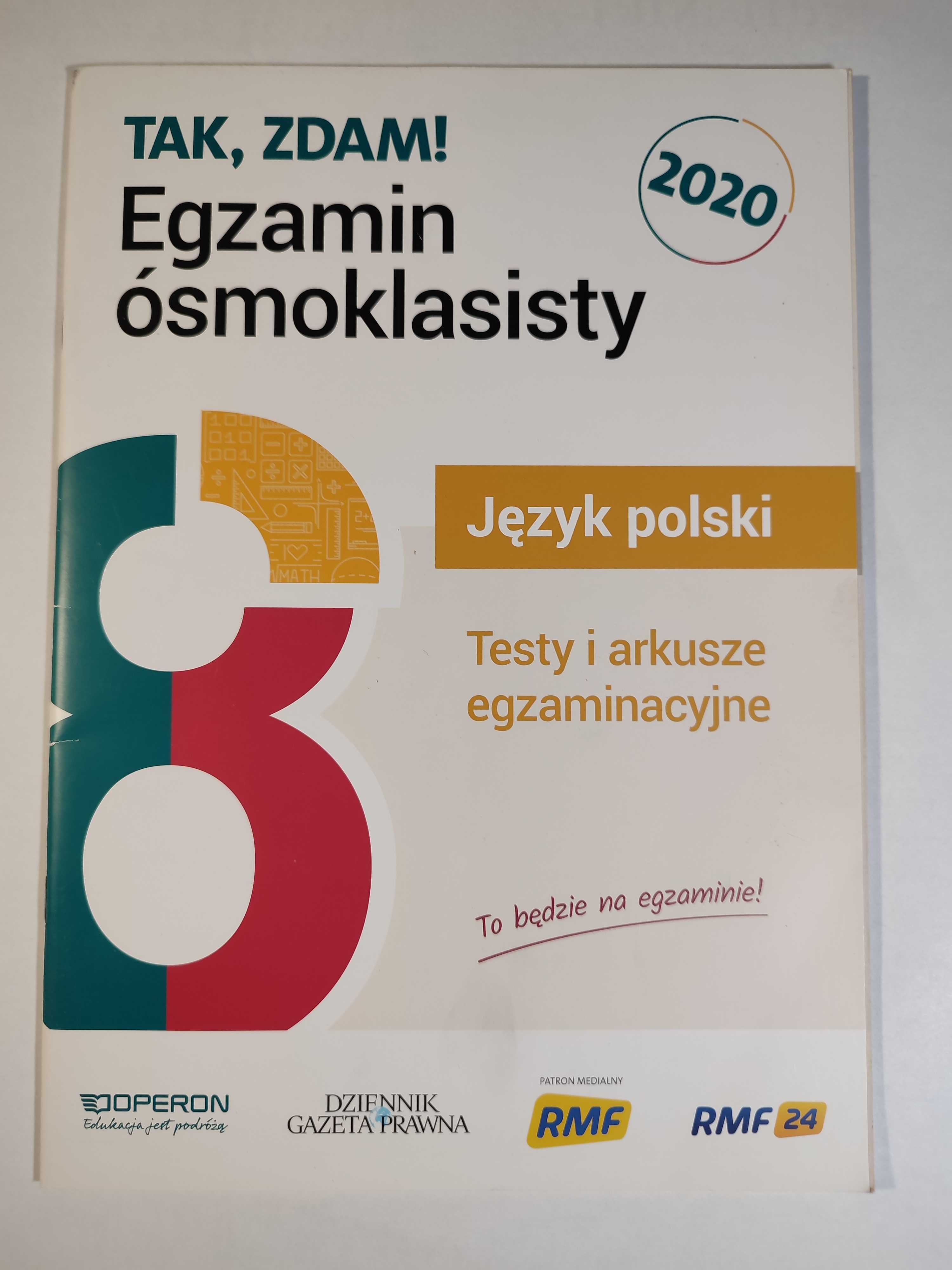 Tak zdam! Egzamin ósmoklasisty (matematyka, język polski, angielski)