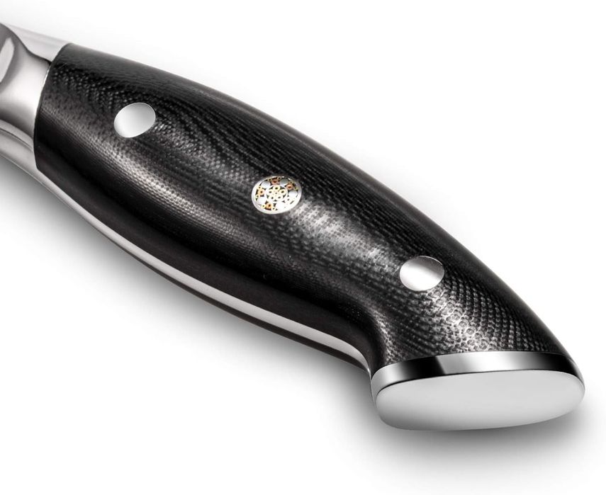 Ніж шефа,кованний, мозаїчний дамаск.