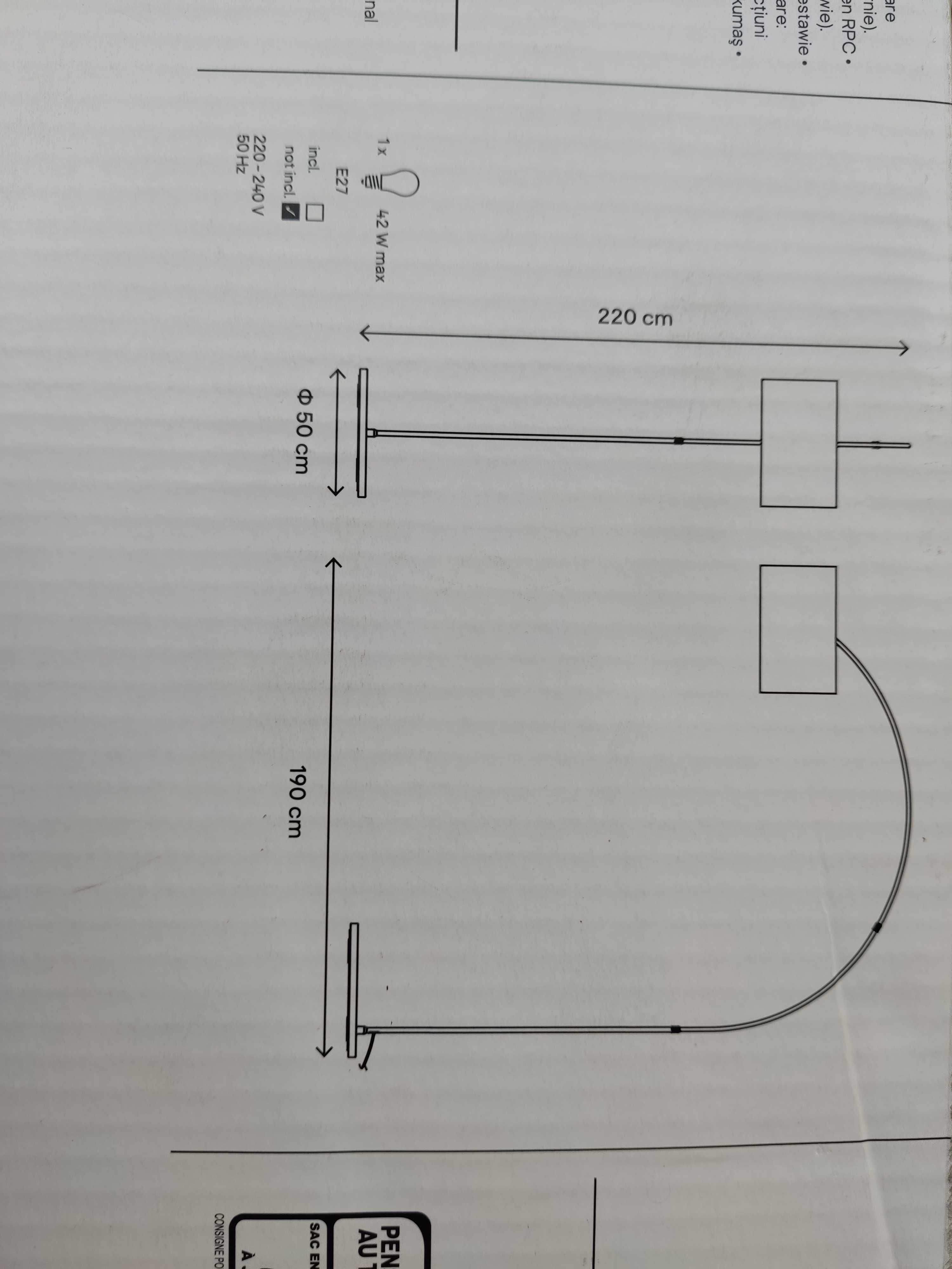 Lampa podłogowa Alacrane GoodHome czarna