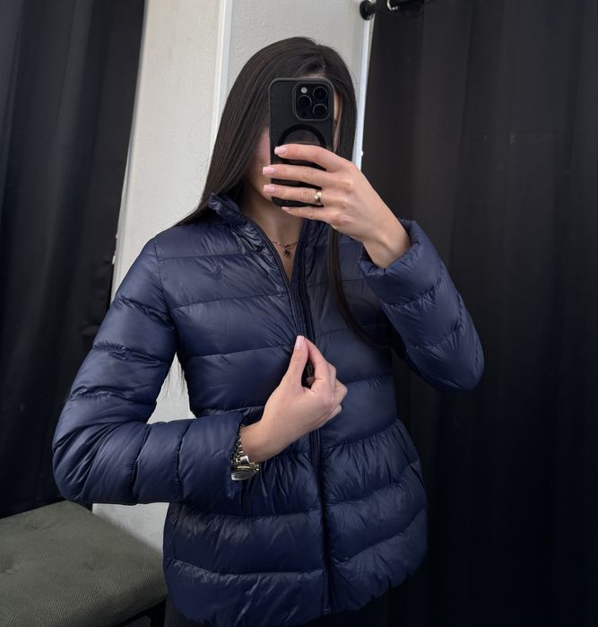 Пуховик Ralph lauren куртка коротка жіноча синя поло ральф оригінал