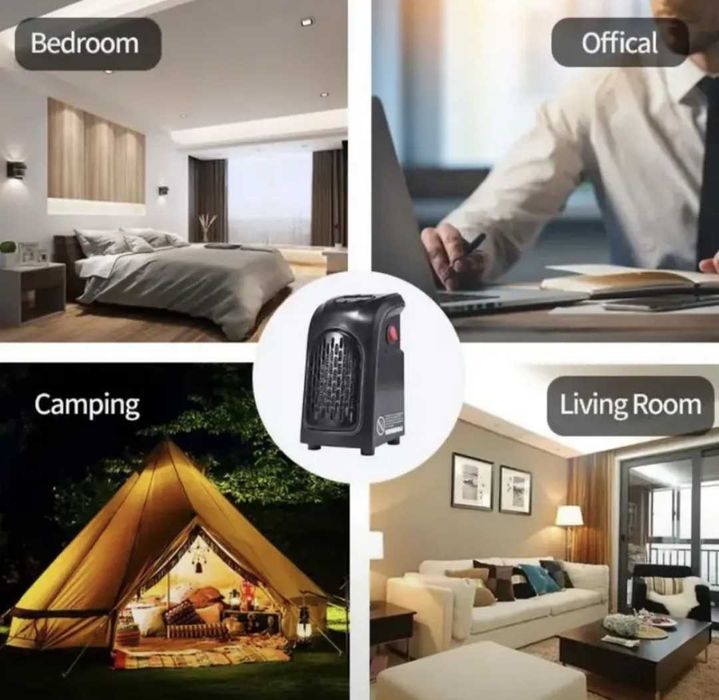 Міні обігрівач Heandy Heater (400w, Таймер, Пульт), DVS