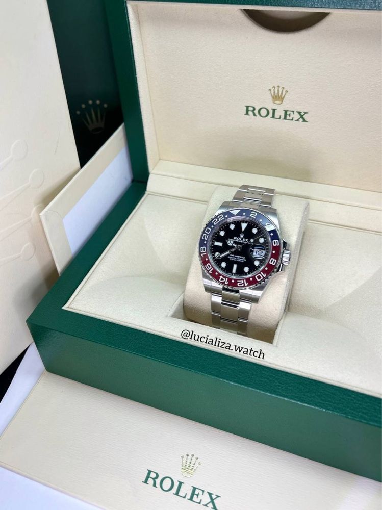 Часы ROLEX GMT-Master II Pepsi Сталь 40мм