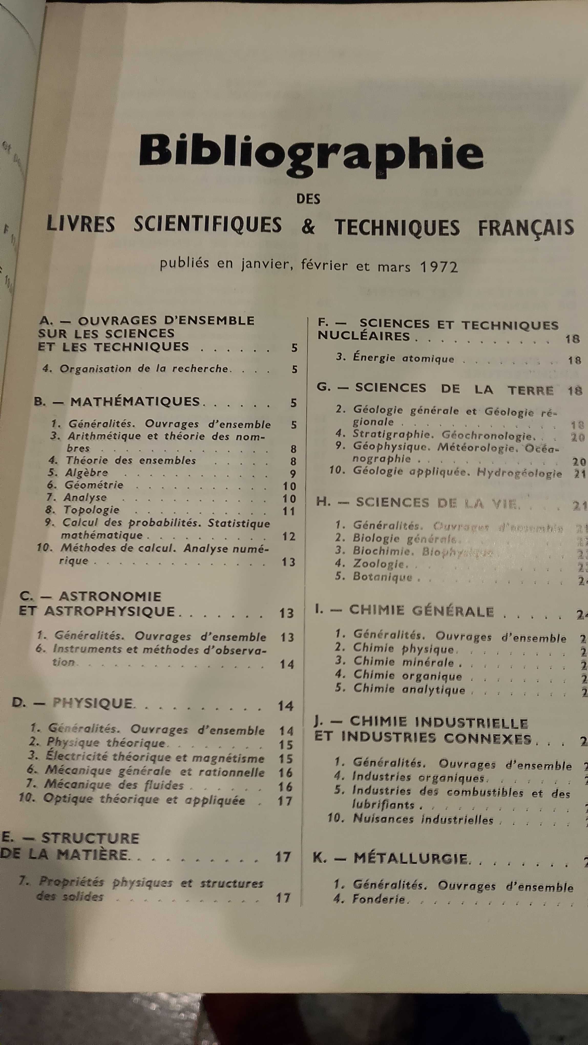 Réalités Scientifiques et Techniques Françaises 1972