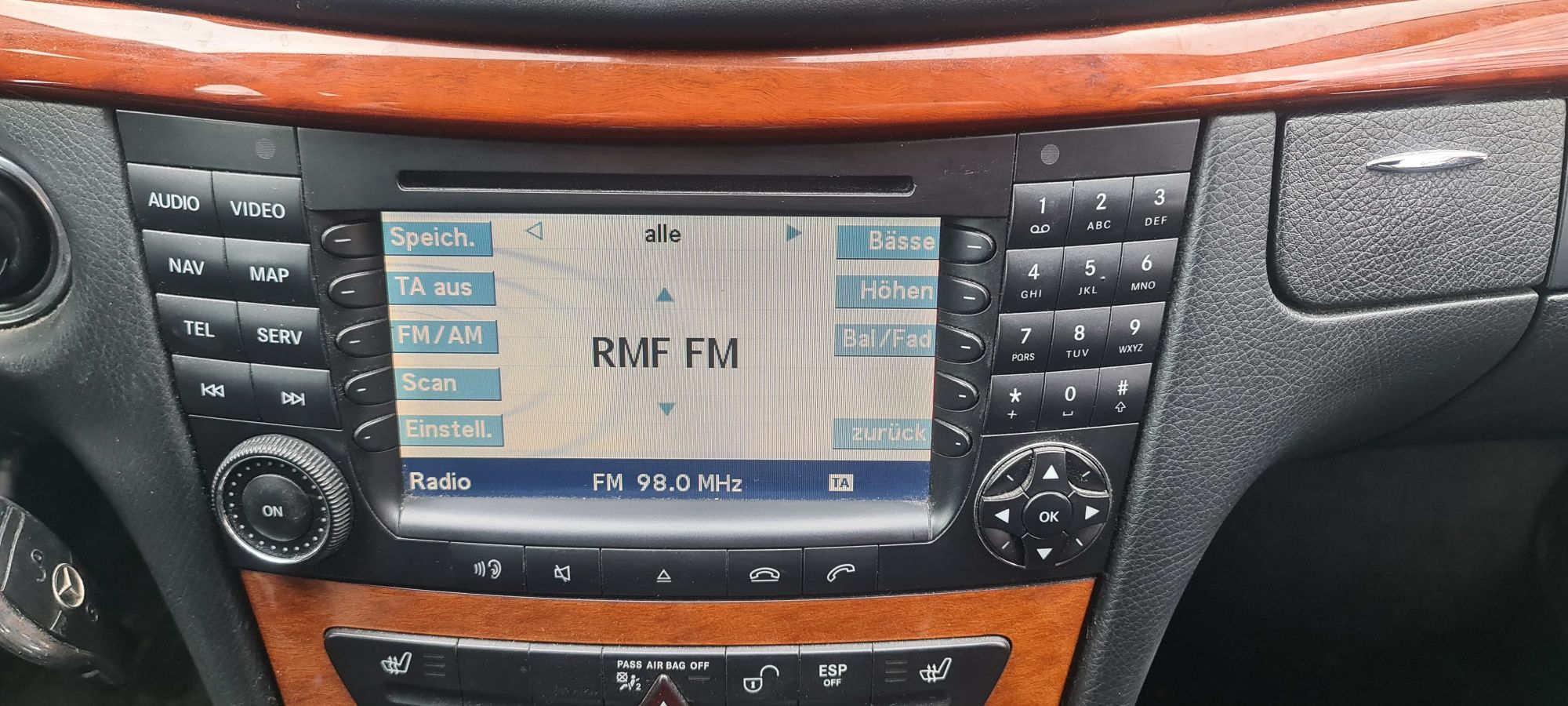 Radio Duża Navi Comand Mercedes W211 W219 Nawigacja